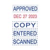 Trodat Self-Inking Micro Date Stamp, Blue/Red E4853L